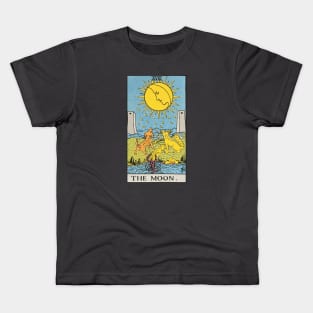 The Moon tarot card Kids T-Shirt